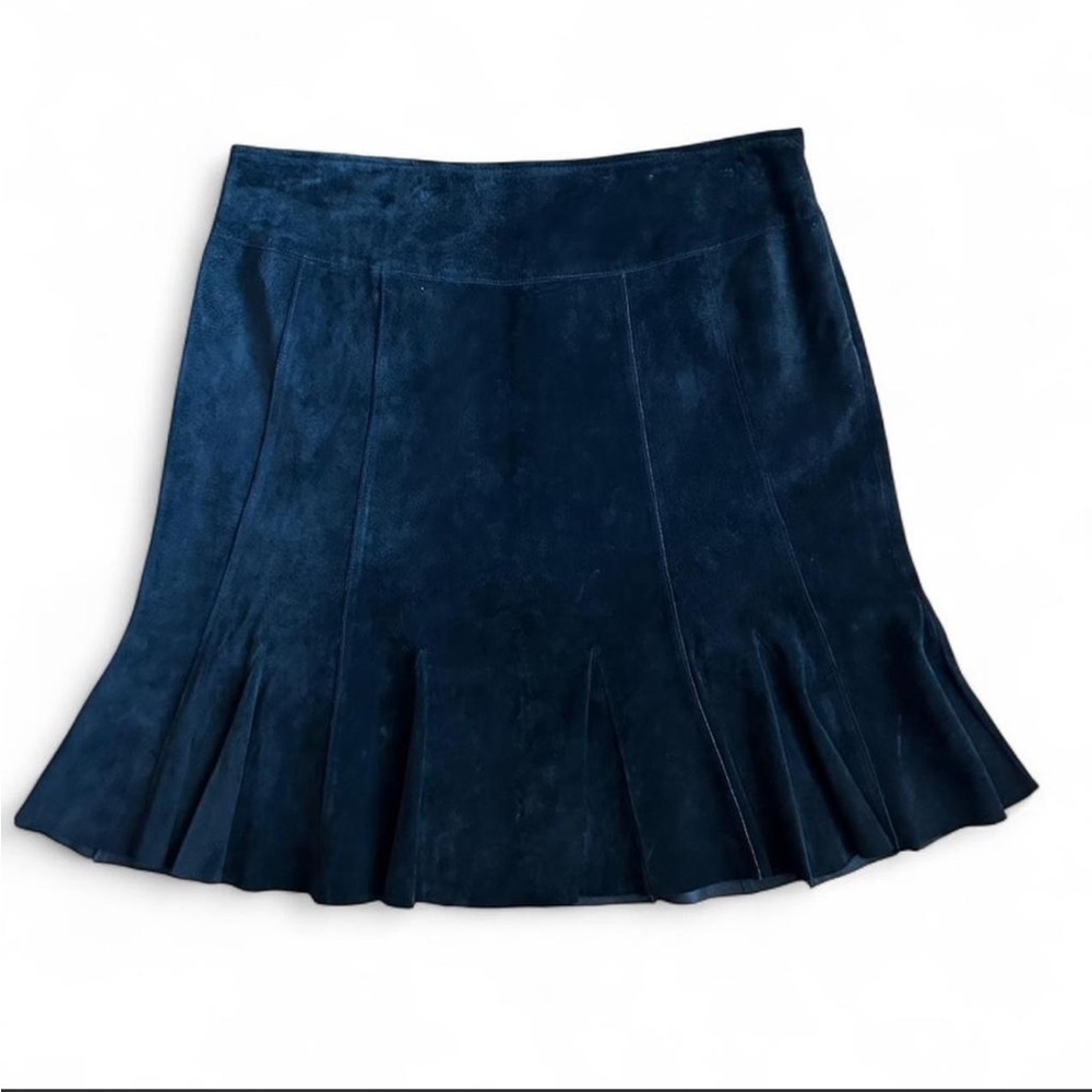 Context Black Suede A-Line Skirt